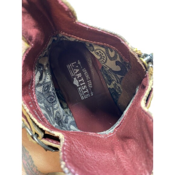 LARTISTE NAILHEAD Boots BROWN 9.5 - Picture 12 of 14